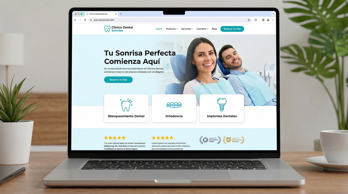 Landing Page Clínica Dental Sonrisa
